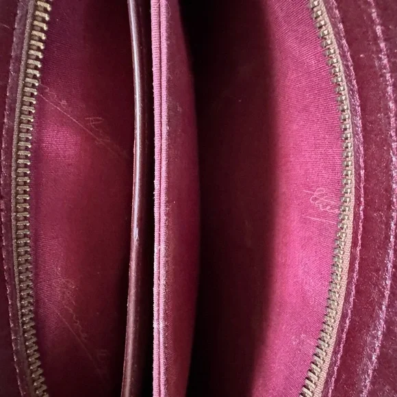 Etienne Aigner burgundy Leather Satchel with Structured Design - Picture 6 of 8